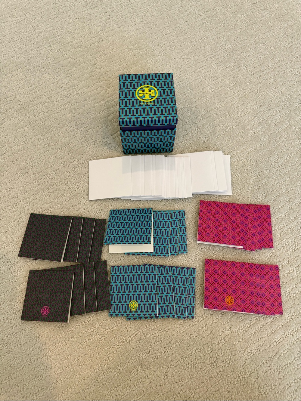 Tory Burch mini note card set of 24 new never used
